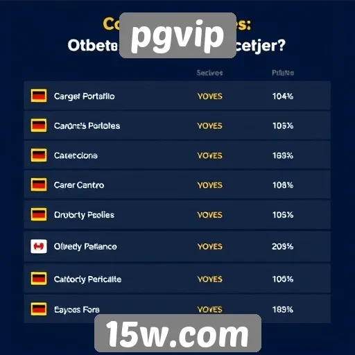 Comparação de métodos de pagamento aceitos no pgvip